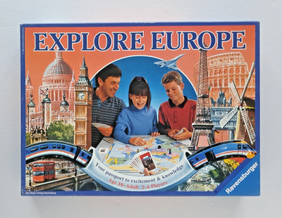 Explore Europe Vintage Brettspiel - Ravensburger (1992) 2-6 Spieler, Alter 10+