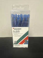 Skilcraft Eco-Bottle Stick Ballpoint Pen Fine Point Black 12 Pack