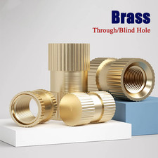 Brass Knurl Insert Nut Hot Heat Melt Injection Molding I.D:1.4-10mm O.D:2.5-12mm
