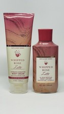 BATH BODY WORKS 2p. GIFT SET WHIPPED ROSE LATTE LOTION BODY CREAM NEW