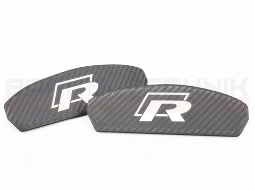 FOR VW GOLF R MK 7 CARBON FIBRE EFFECT CALIPER TRIM EMBELEM 340195 5G0698221A