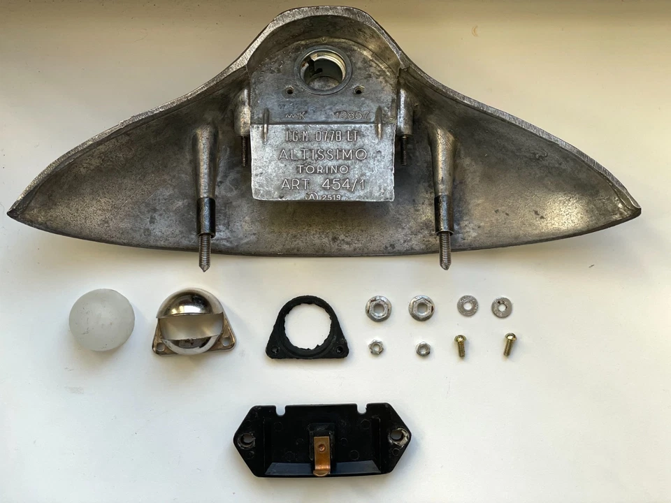 Luce targa Alluminio Altissimo Fiat 500 N D G F L R - Image 3 of 4