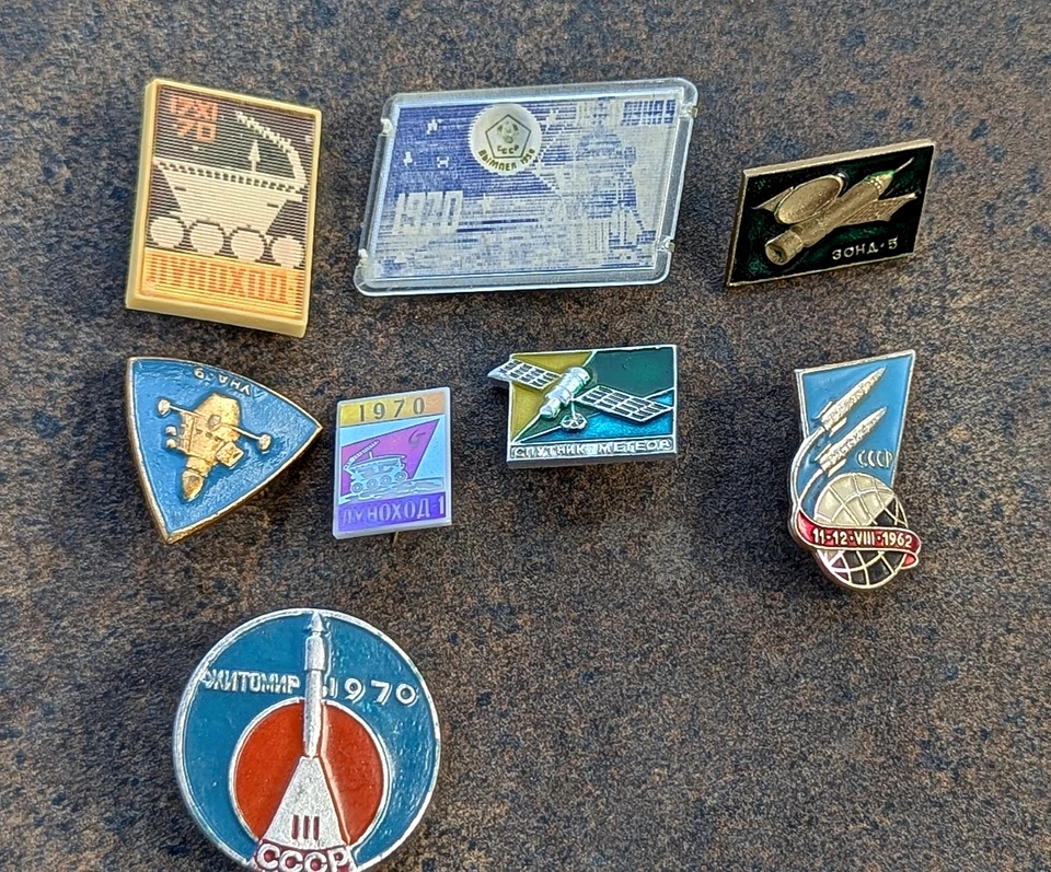 USSR.Rare.Badge.Space,Space Programs.Cosmonaut USSR 8 pcs.Satellite of the USSR - Image 2 of 4