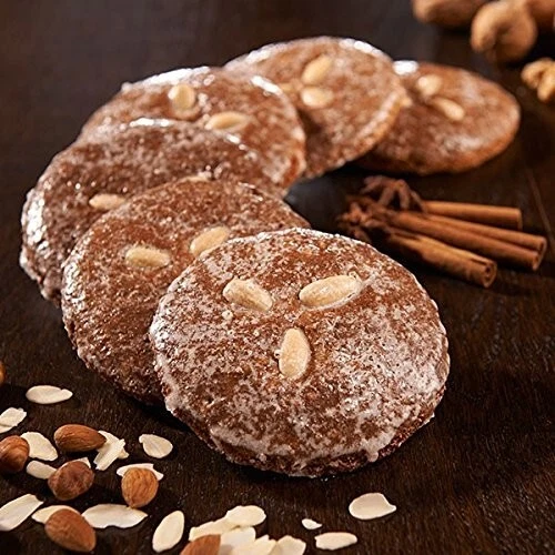 Weiss Bruch Elisen lebkuchen 1kg glasiert II Wahl 2x 500g - Bild 1 von 1