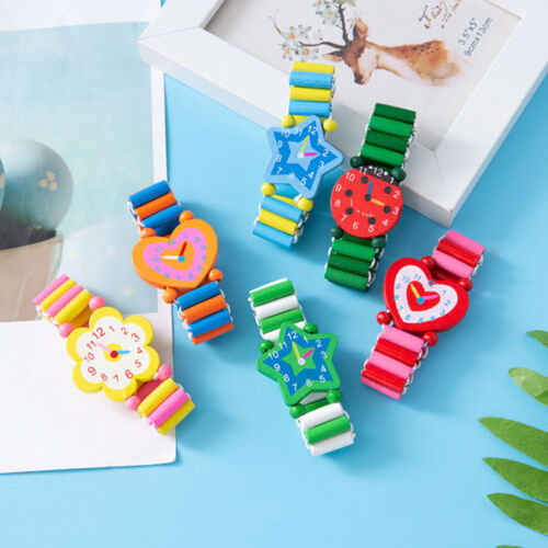 10 Pcs Simulierte Holzarmbanduhr Spielzeug -Briefpapier Geschenke Kunsthandwerk - Bild 9 von 12