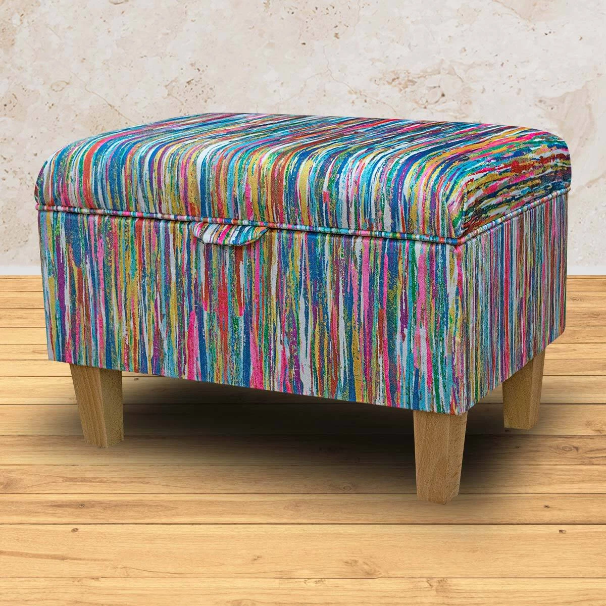 Multi on sale coloured footstool