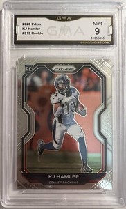 2020 Panini Prizm Rookie KJ Hamler #315 PSA 9 MINT Rookie RC
