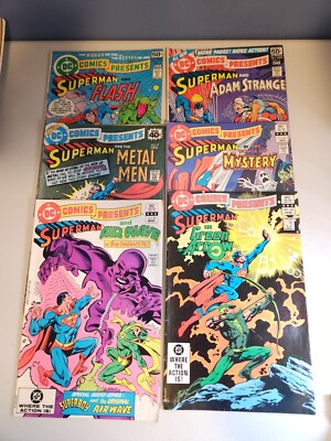 DC COMICS PRESENTS #2, 3, 4, 53, 54, 55 Green Arrow Flash Metal Men Air Wave 