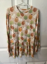 Birdie Bean Happy Pumpkin Girls Super Soft Long Sleeve Dress 8Y