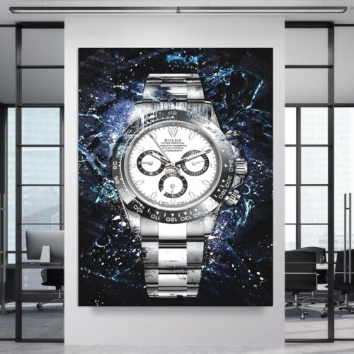 Rolex Daytona Newman inspired Canvas Wall Art Print - Watch Art Poster Print - Picture 5 of 12