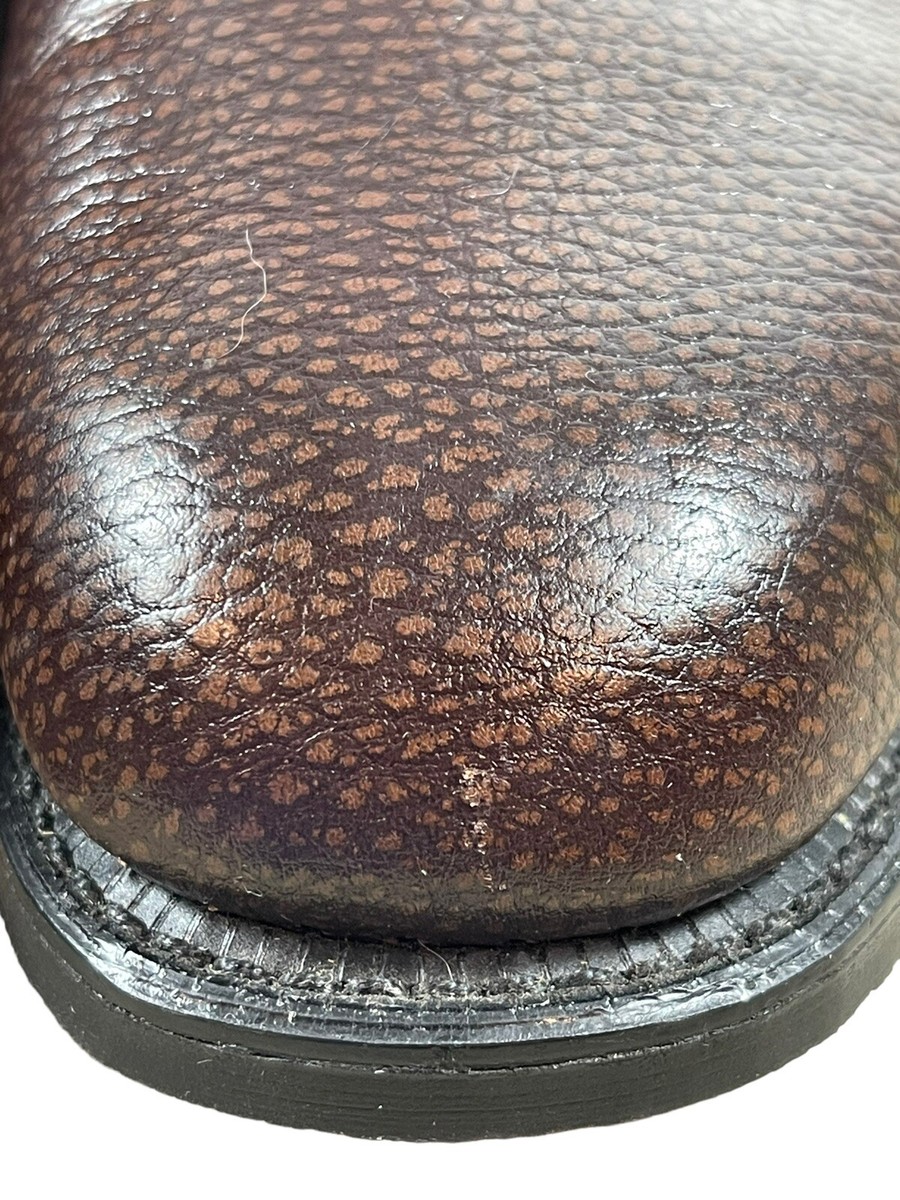 Knapp Brown Pebbled Steel Toe Monk Strap Dress Shoes 9 EE | eBay display picture 1