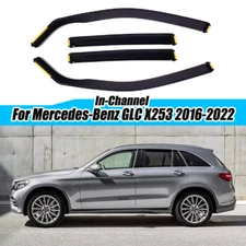 In-Channel For Mercedes-Benz GLC250 300 350e 2016-2022 Wind Rain Guard Deflector