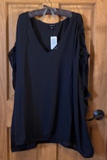 TORRID BLOUSE TOP SHIRT SHORT SLEEVE GEORGETTE DOLMAN SHIRT 6 6X 30 NEW