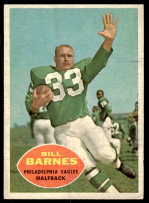 1960 Topps Bill Barnes Philadelphia Eagles #84