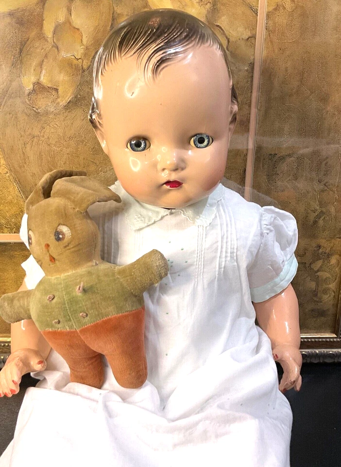 Gorgeous Vintage 1930s Madame Alexander 22 Inch Composition Doll-Sleep Blue Eyes - Image 4 of 4