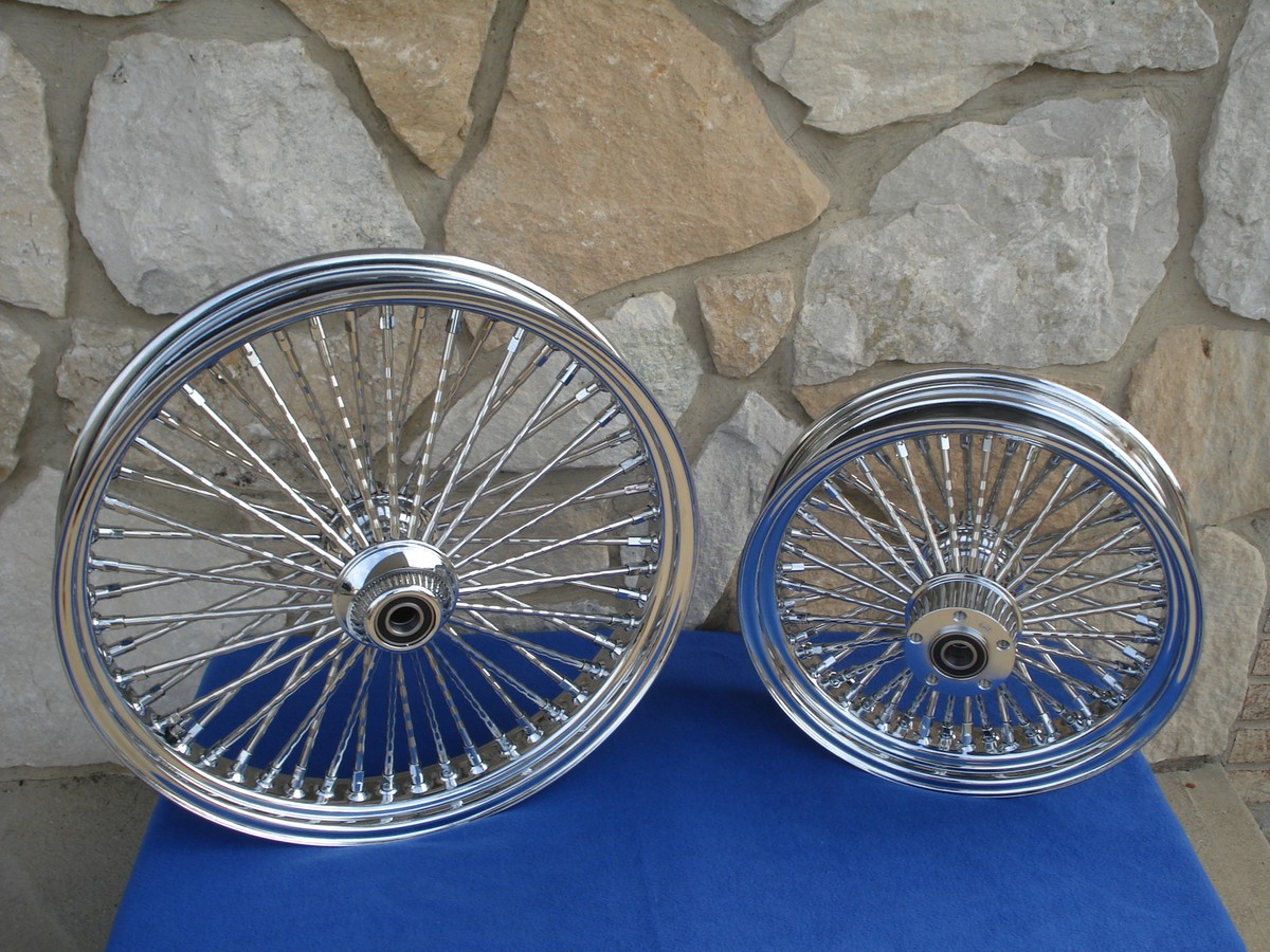 21X3.5 & 16X3.5 DNA DIAMOND MAMMOTH 52 SPOKE WHEEL 00-06 HARLEY
