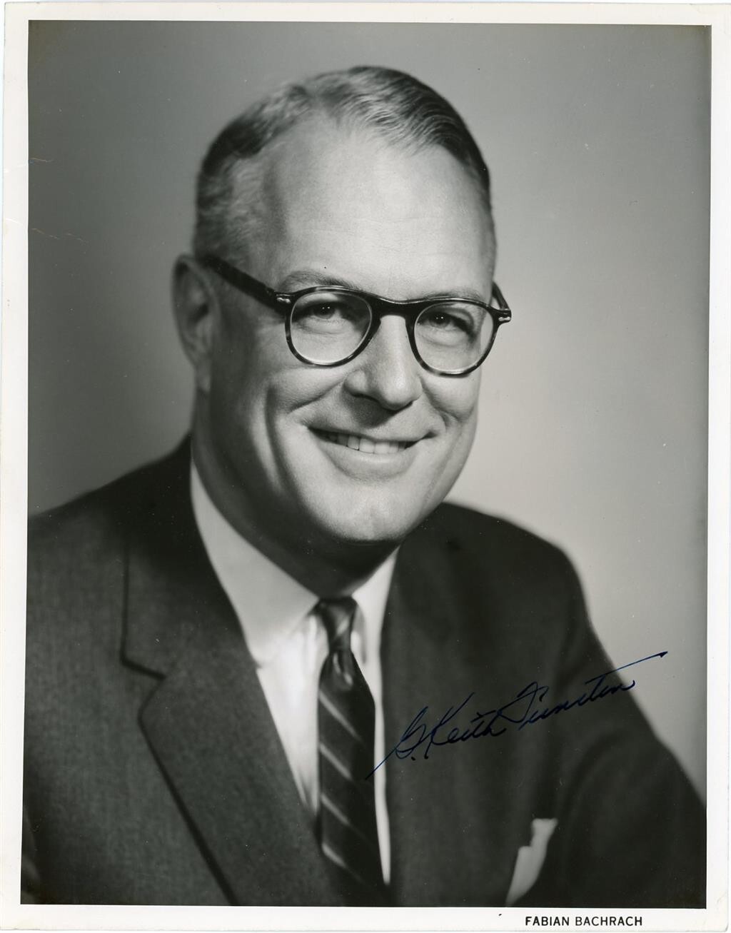 G. Keith Funston - Signed Vintage B&W Photograph (Pres. NY Stock ...
