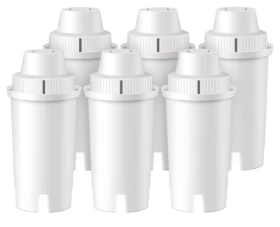 6 x Universal Filterkartuschen passend für Brita Classic Wasserfilterkrüge
