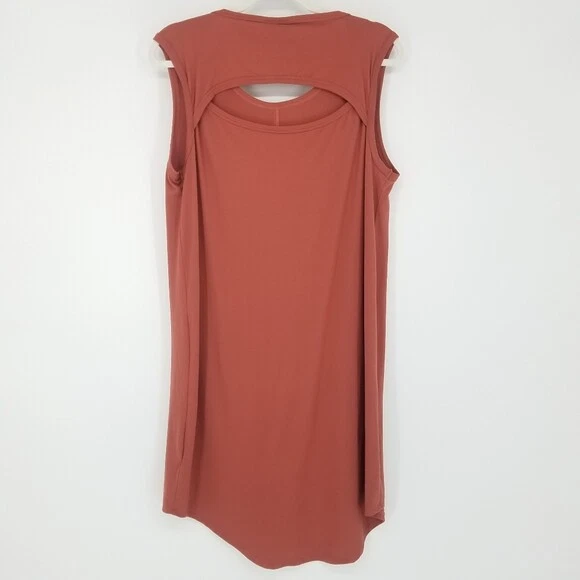 Vestido Bobeau Malva Tejido Espalda Corte Alto Bajo Margarita Talla M Foto 4 de 4