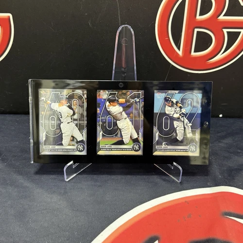 Aaron Judge Topps Now Set 60 61 62 Cards Encased New York Yankees