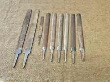 9 W Mexico Flat Half Round File Set Metal Mixed Coarse Hand Tool Lot