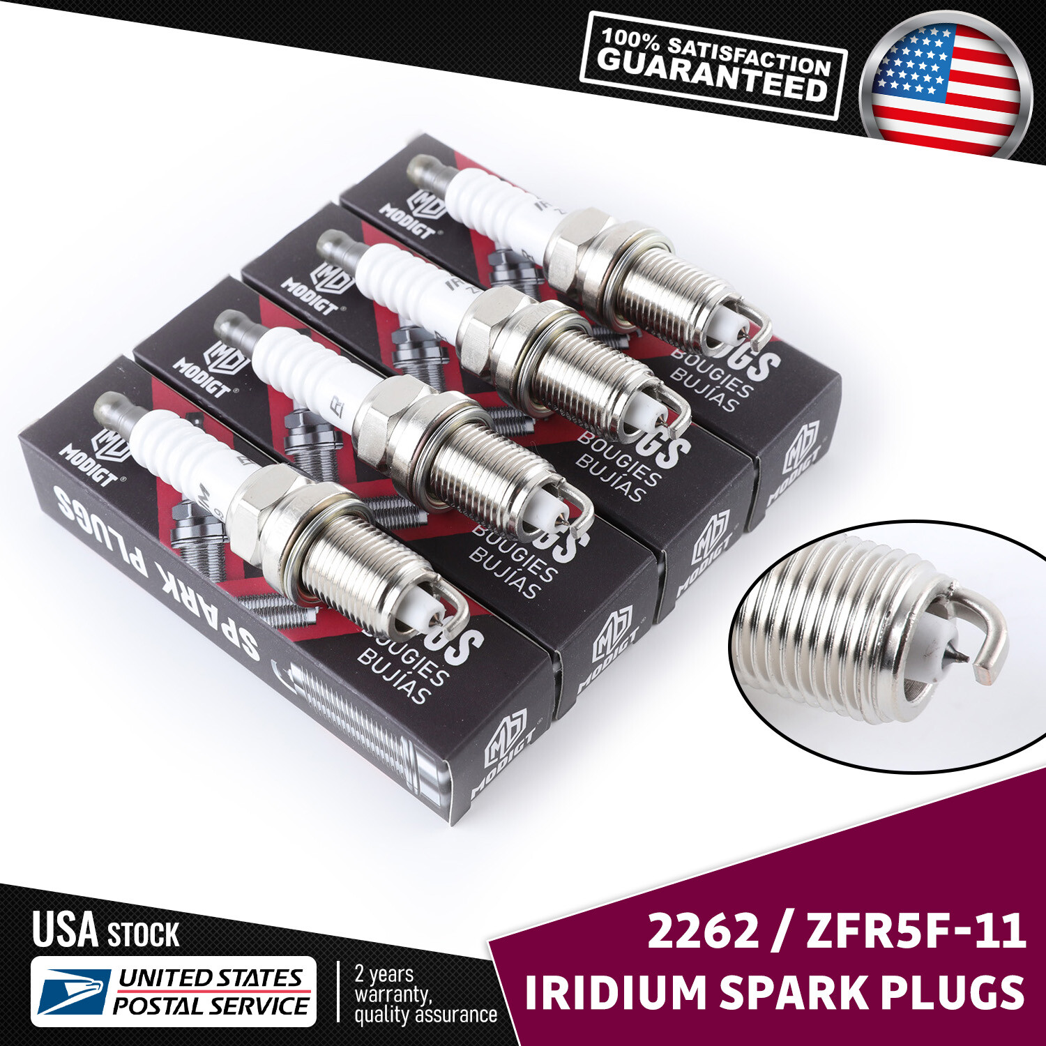 Spark Plug Set 2262 ZFR5F11 for Dodge Ram 1500 Journey Dakota Durango