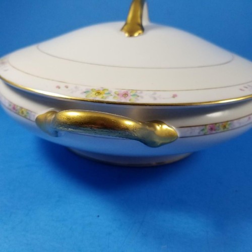 Tazón de verduras cubierto redondo de colección Noritake The Linwood 1912 verde nipón M 11657 - Imagen 4 de 11