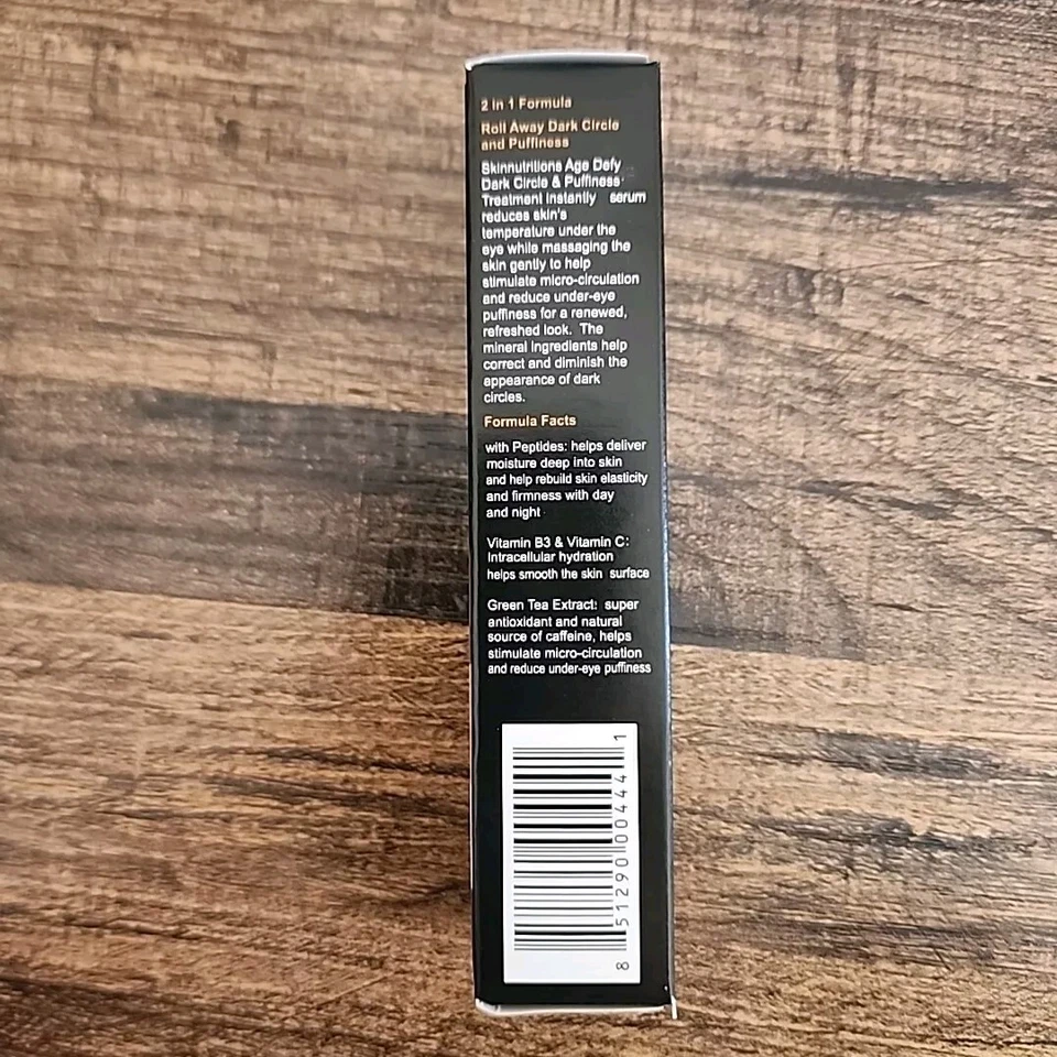 (4pk) Skin Nutritions Age Defy Dark Circle, Suero Hinchazón Roll On, NUEVO SELLADO Foto 3 de 4