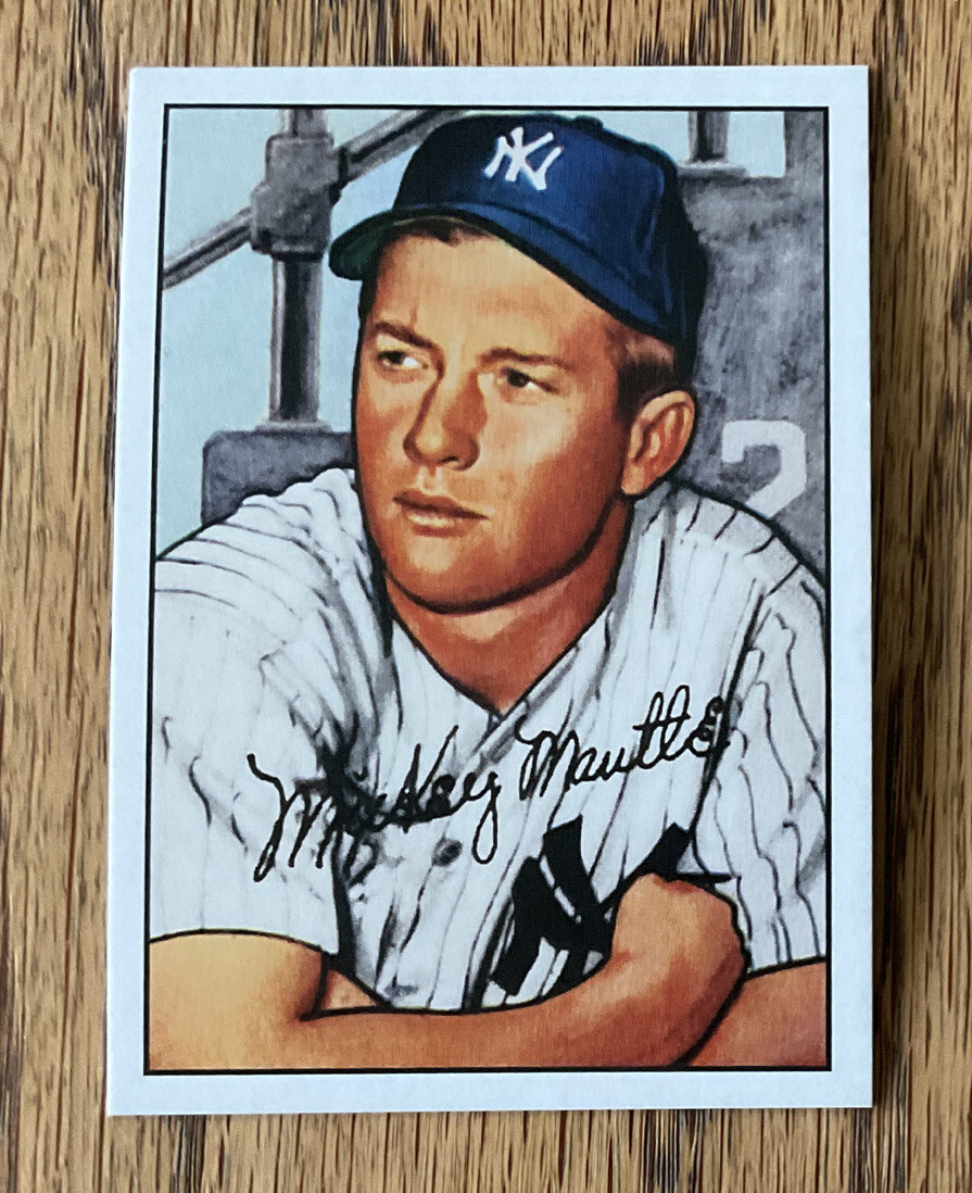 2021 Topps X MICKEY MANTLE Collection Reprint Card 4 | eBay