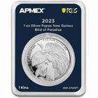 BIRD OF PARADISE 2023 1 oz 1 Kina BU Silver Coin in TEP Papua New Guinea