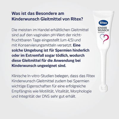 Ritex Kinderwunsch Gleitmittel 8 Applikatoren à 4 ml - Sonderangebot