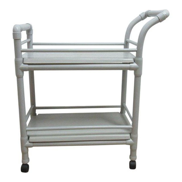 Carro de licor gabinete de barra servidor piscina patio exterior mediados de siglo vintage Foto 2 de 4