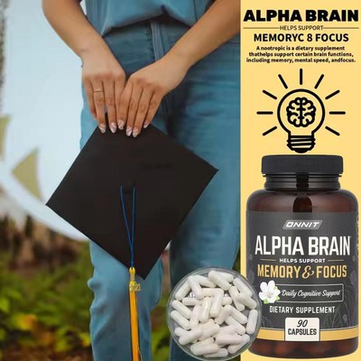 Brain Memory & Focus 90 Capsules Supplement for Men&WomenDE