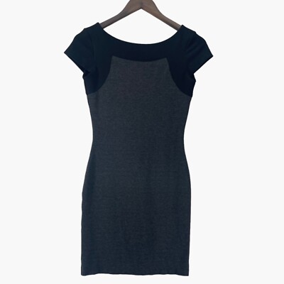 amanda uprichard grey dress Women's Gray and Black Bodycon Mini Size S Ladies dresses