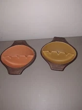 Vintage Pair Of Mid-century Modern Ashtrays