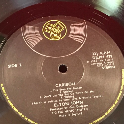 ELTON JOHN Caribou 1974 UK Vinyl LP + INNER The Bitch Is Back original C - Picture 7 of 7