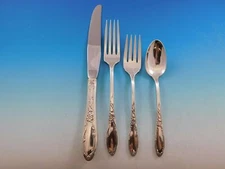 Virginian By Oneida Sterling Silver Regular Size Place Setting(s) 4pc