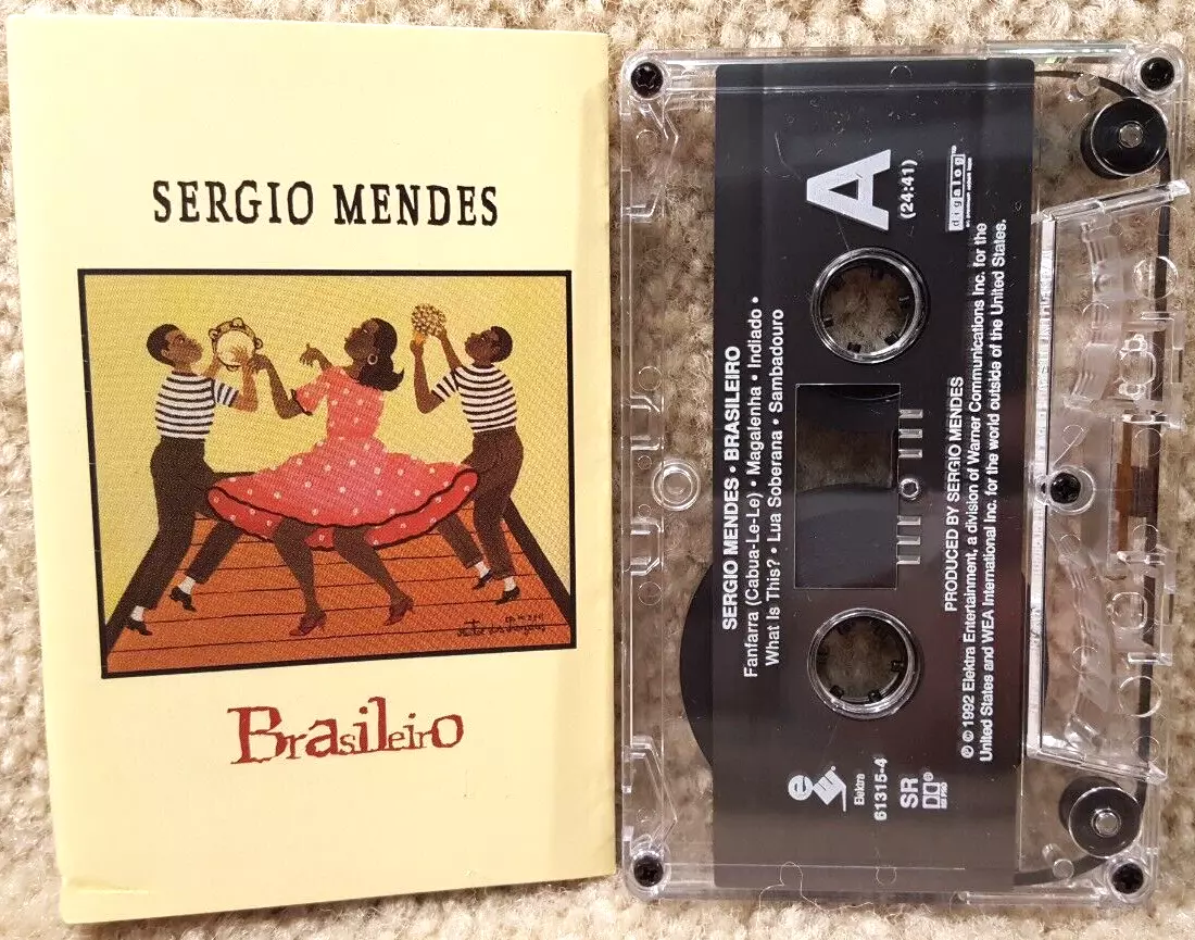 Sergio Mendes Brasileiro Cassette Tape Elektra Entertainment