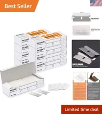 800PCS Durable Single Edge Razor Blades for Safe Industrial Use - 1.5" x 0.75"