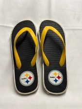 NFL- Steelers Flip Flops- Size Adult M