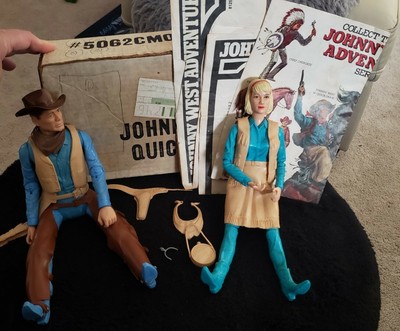 vintage johnny west action figures