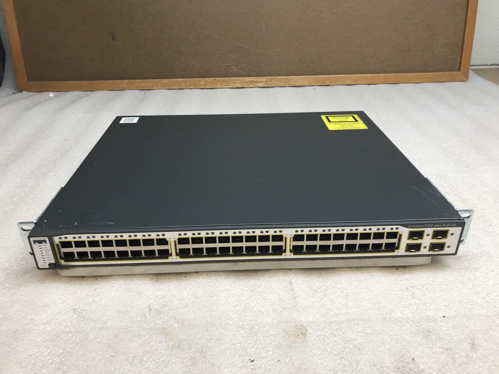 Cisco WS-C3750-48PS-S V2 POE 48-Port Gigabit Switch 4 SFP RACK EARS