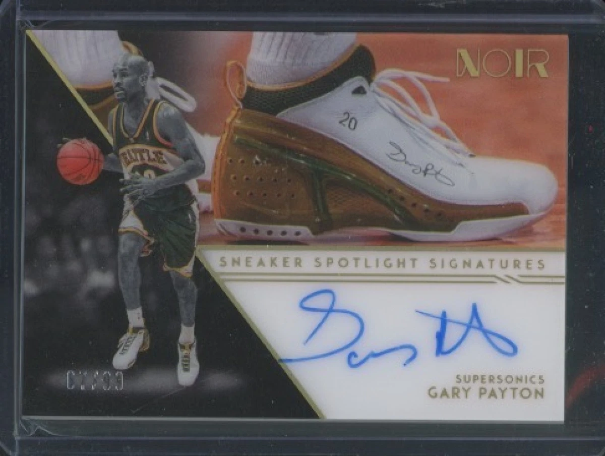 Panini Gary Payton Basketball Autographed Sports Trading Cards