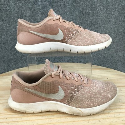 Nike Flex Contact Shoes Womens 9.5 Athletic Running Sneakers 908995-102 Pink