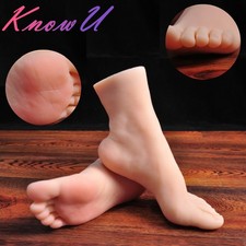 24.5cm Lifelike Silicone Female Foot Mannequin Model for Shoe Display Prop