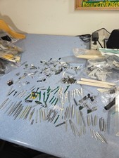 Vintage HUGE Junkyard Lot Model Kits Airplanes Military Etc Pieces Parts