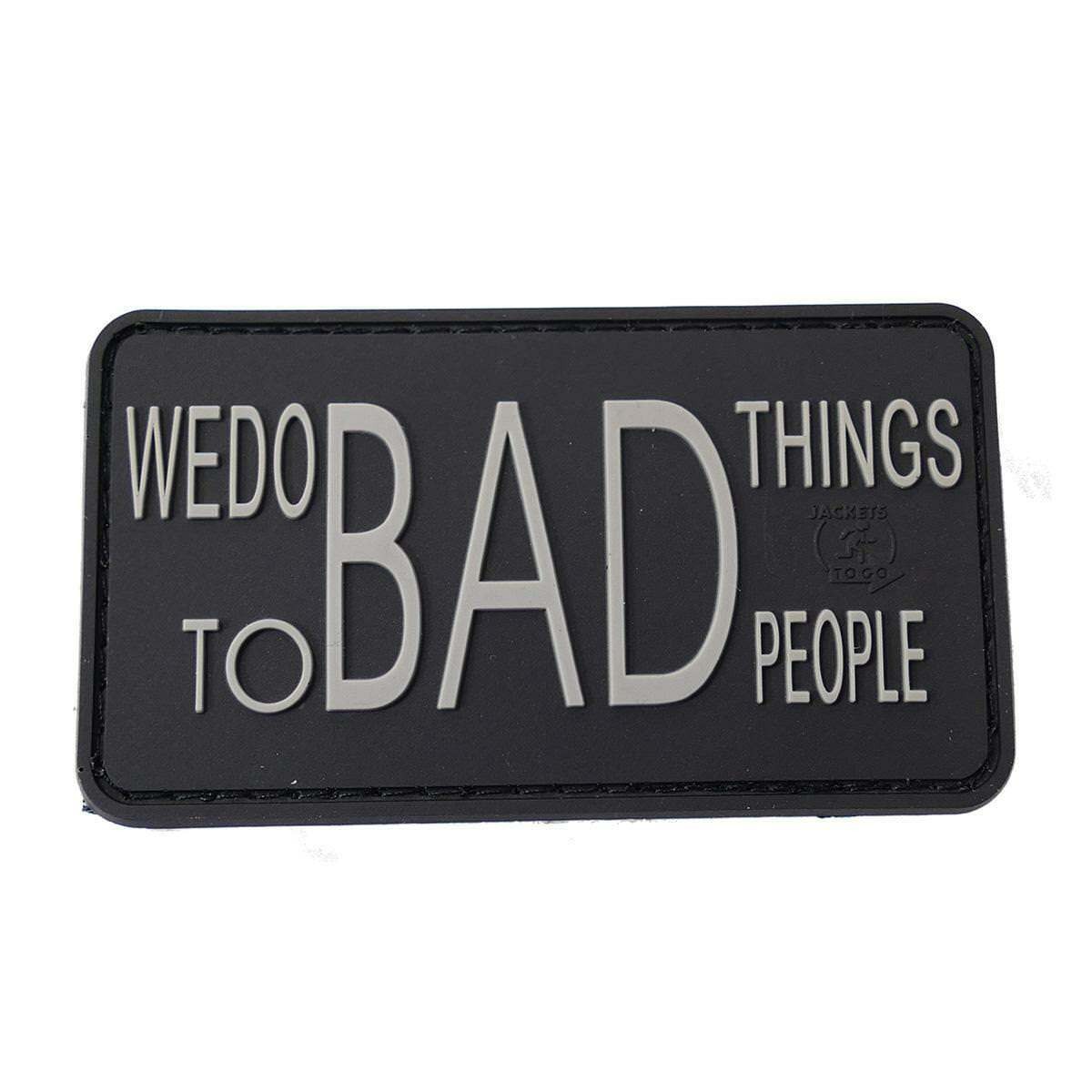 Airsoft Moral Patch We Bad Things Bad People Swat Airsoft Army Style Vest