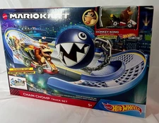 Hot Wheels Mario Kart Chain Chomp Playset Donkey Kong Nintendo Racing Track