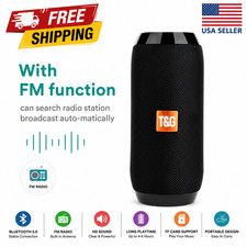 Bluetooth Portable Wireless Speaker Waterproof FM Radio Bass USB TF Loud Stereo