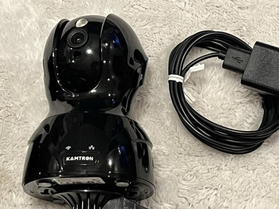 Cámaras de seguridad panorámicas/inclinables Kamtron Tethys WiFi IP inalámbricas HD probadas en interiores funciona Foto 3 de 4